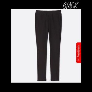Black Ribbed Legging PanTs